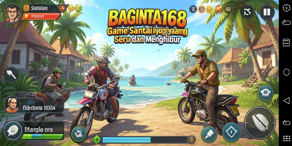 Tampilan seru gameplay dalam BAGINTA168 yang penuh warna.
