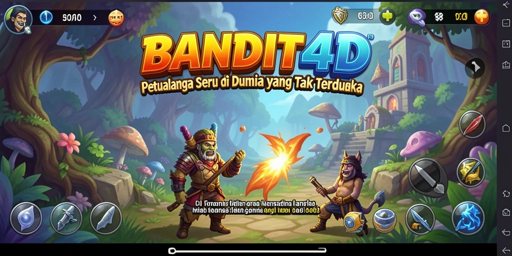 Screenshot gameplay BANDIT4D yang memperlihatkan aksi seru dalam petualangan.