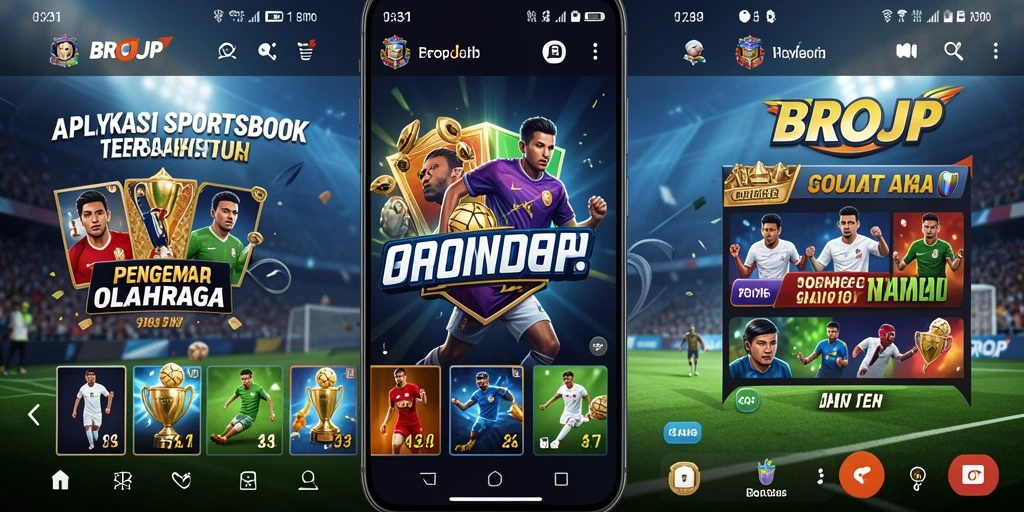 Screenshot utama BROJP menunjukkan suasana seru dalam taruhan olahraga.