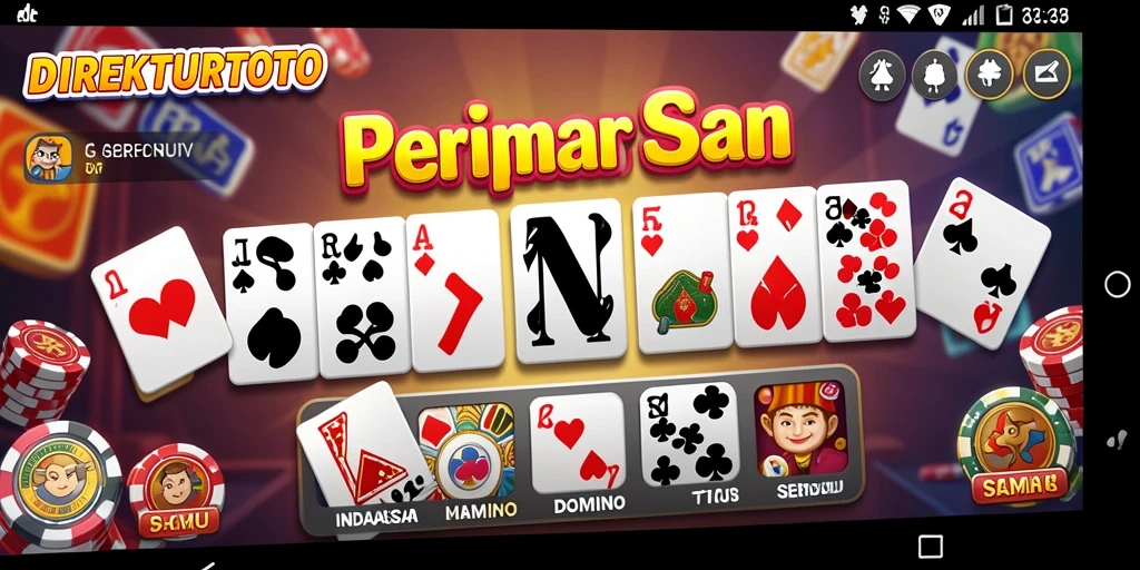 Screenshot permainan <strong>DIREKTURTOTO</strong> yang menampilkan aksi gameplay Domino.