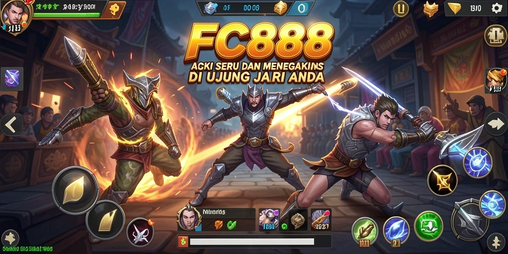 Tampilan gameplay FC888 yang penuh aksi dan mendebarkan.