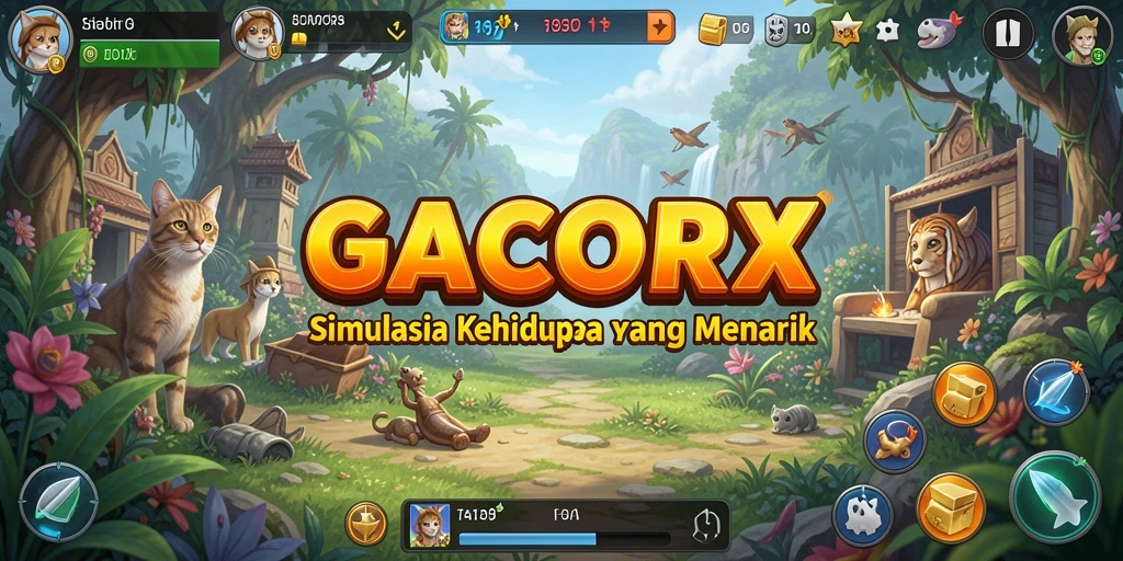 Screenshot GACORX menampilkan aksi gameplay simulasi yang mendalam.