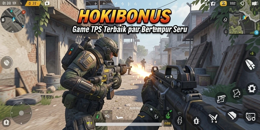 Screenshot HOKIBONUS menunjukkan aksi pertempuran yang intens dan grafis menakjubkan.