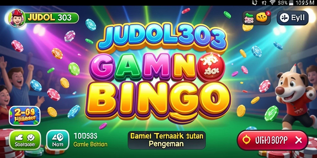 Tampilan gameplay seru dari JUDOL303 yang menampilkan momen kemenangan Bingo.