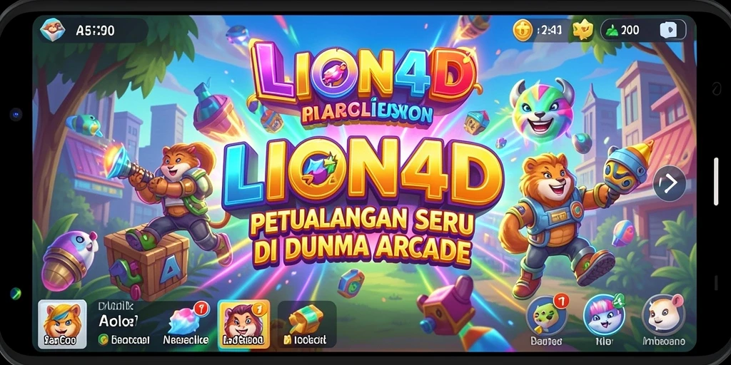 Screenshot gameplay LION4D menunjukkan aksi seru dalam permainan Arcade.