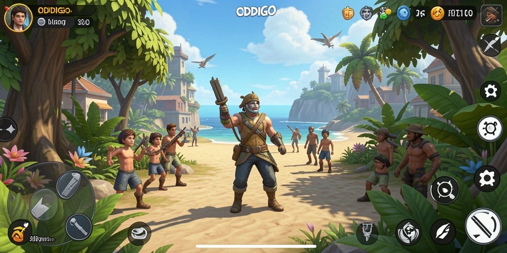 Tampilan gameplay ODDIGO yang realistis dan interaktif.