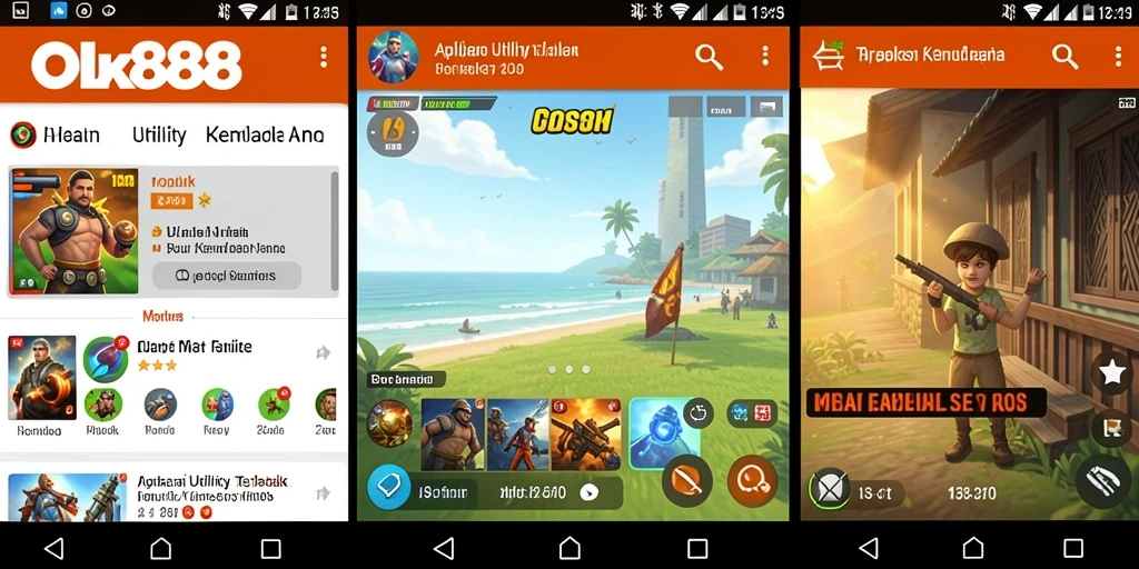 Tampilan antarmuka OLX888 yang intuitif dan ramah pengguna.