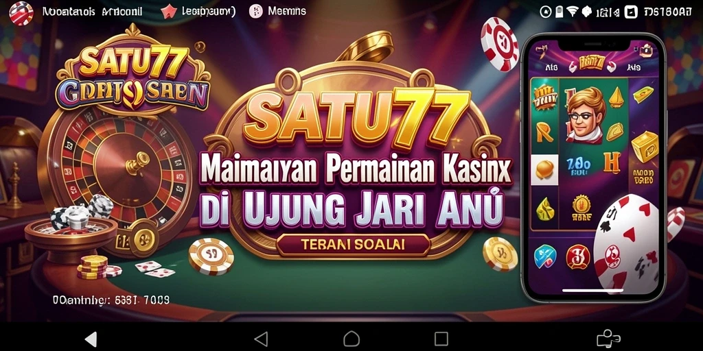 Tampilan menarik saat bermain di SATU77 dengan berbagai pilihan Kasino.