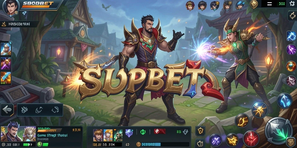 Tangkapan layar SBOBET menampilkan aksi strategis yang dramatis.